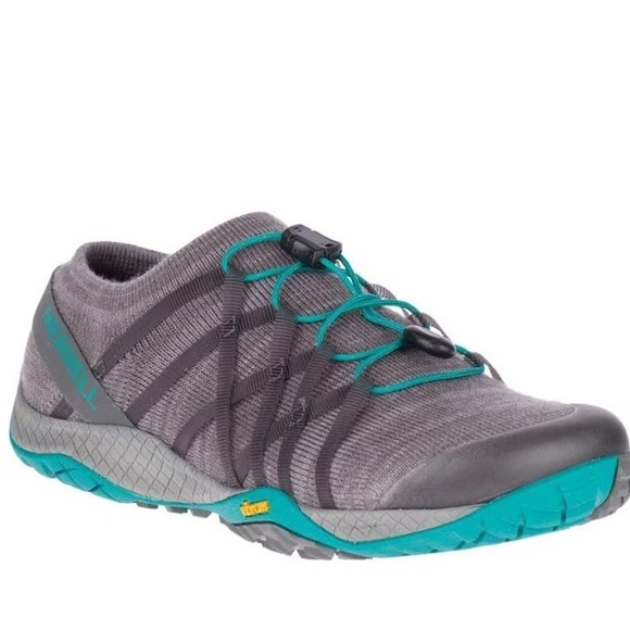Merrell Women Barefoot Running Shoes Sneakers Trail Glove Knit